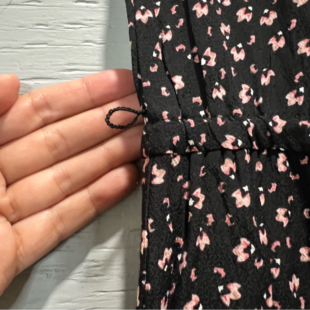 Loft Floral Patterned Button Down Cinched Waist C… - image 5